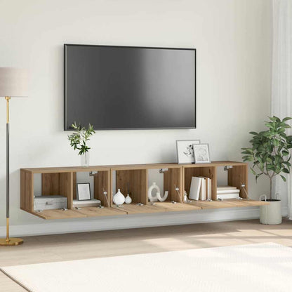 Mobile TV 3 pcs Marrone 60 x 30 x 30 cm Legno multistrato