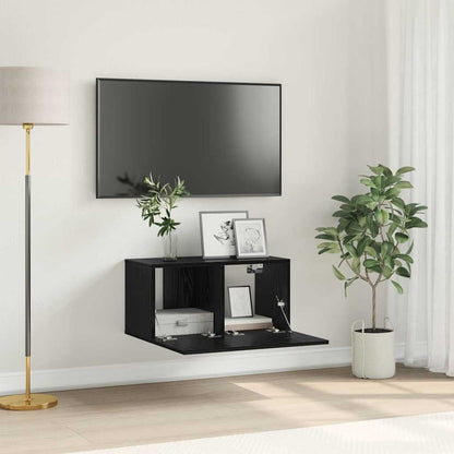 Mobile TV Nero 60 x 30 x 30 cm Legno multistrato