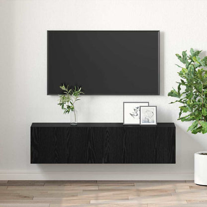 Mobile TV 2 pcs Nero 60 x 30 x 30 cm Legno multistrato