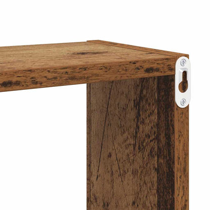 Scaffali da parete 4 pcs Legno vecchio Legno multistrato | homemem39