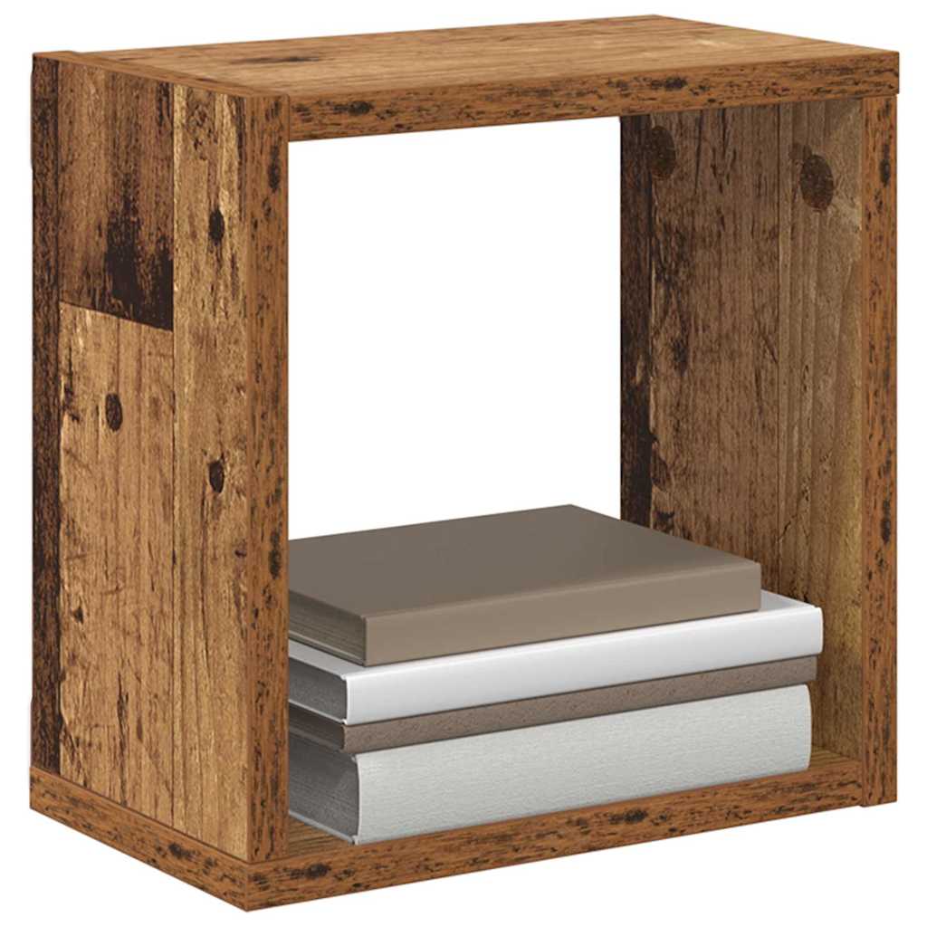 Scaffali da parete 4 pcs Legno vecchio Legno multistrato | homemem39