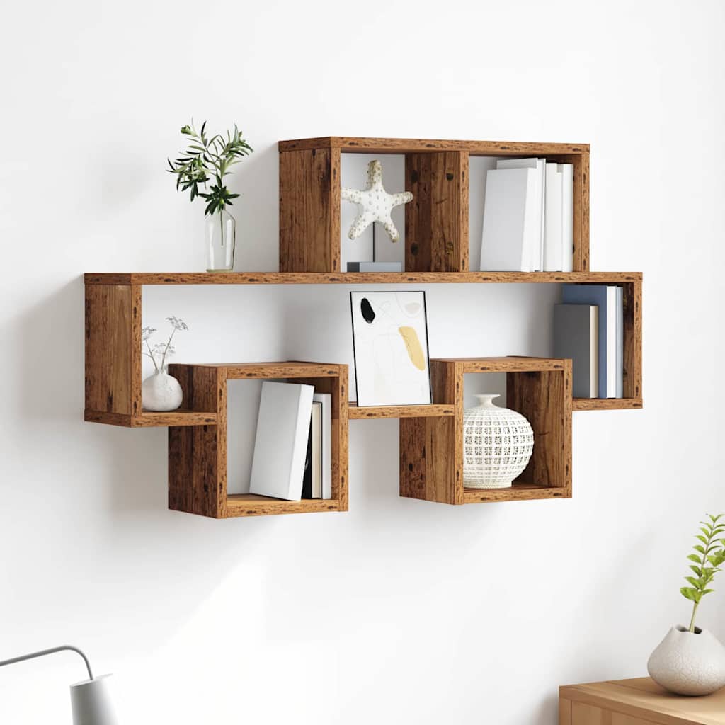 Scaffale da parete Legno vecchio 82 x 15 x 51 cm