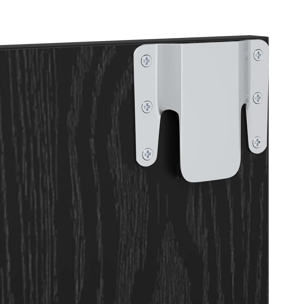 Set mobile TV Rovere Nero 120 x 23,5 x 90 cm Legno multistrato