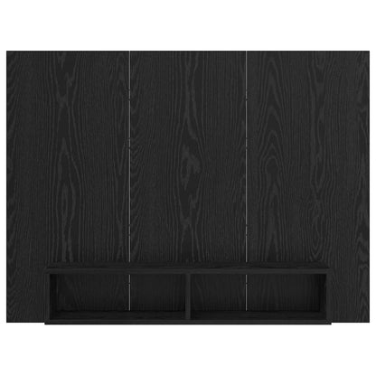 Set mobile TV Rovere Nero 120 x 23,5 x 90 cm Legno multistrato