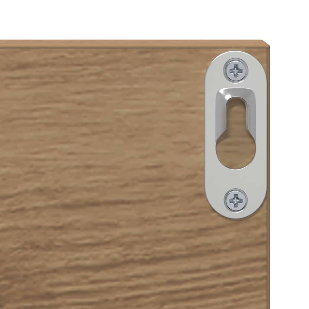 Scaffale da parete A parete 2 pcs Rovere artigianale | homemem39