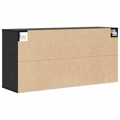 Mobile per scarpe con lo scaffale Rovere Nero 103 x 30 x 51 cm