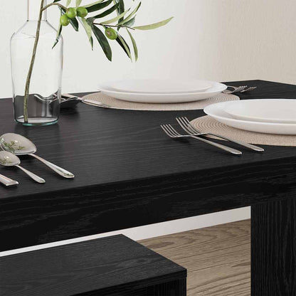 Set da pranzo 2 pcs Rovere nero 97 x 47 x 75 cm
