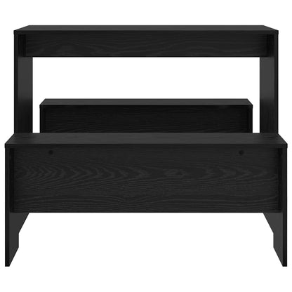 Set da pranzo 2 pcs Rovere nero 97 x 47 x 75 cm