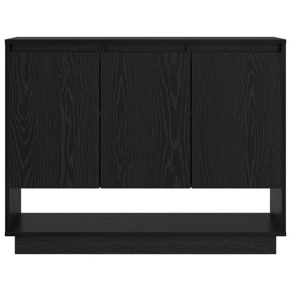 Credenza Rovere Nero 97 x 29 x 75 cm Legno multistrato