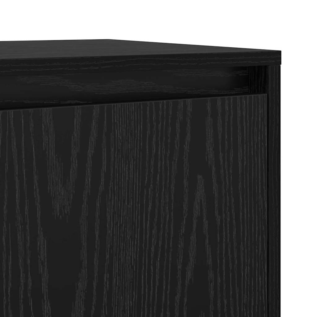 Credenza Rovere nero 70 x 41 x 75 cm Legno multistrato