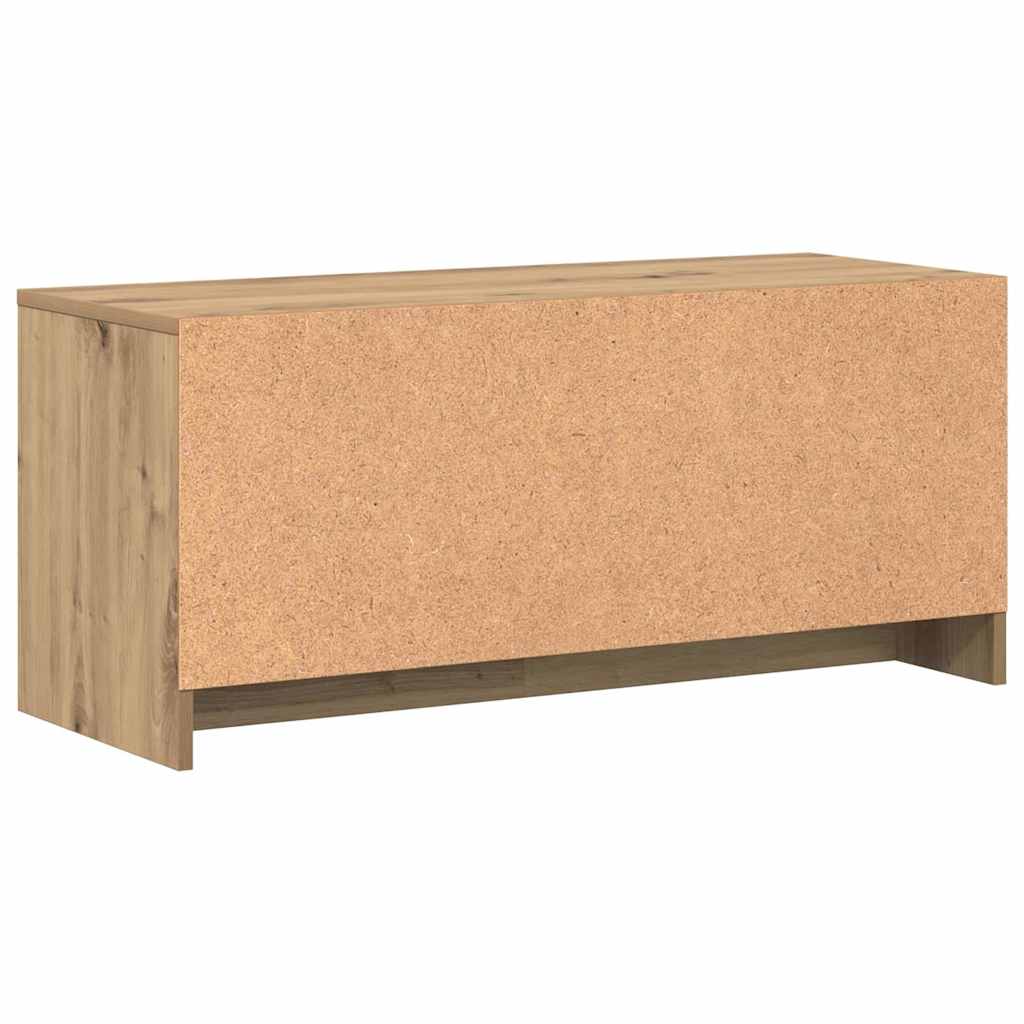 Supporto TV rovere artigianale 90 x 35 x 40 cm