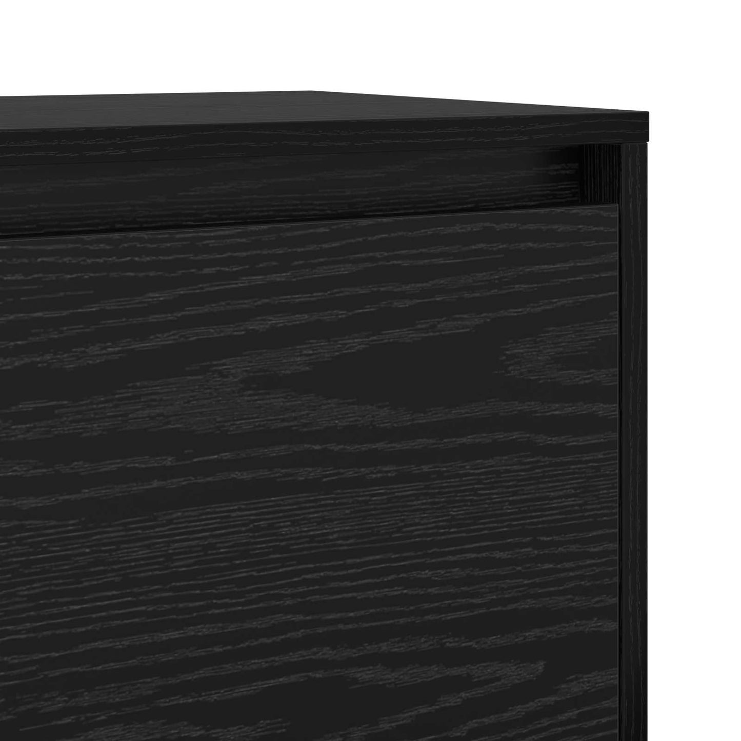 Set mobile TV Rovere Nero 90 x 35 x 40 cm Legno multistrato