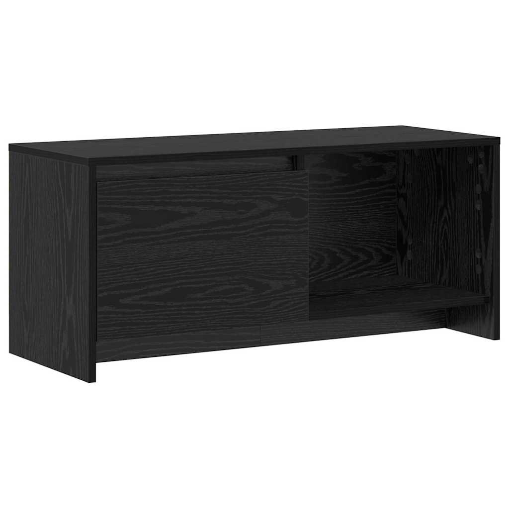 Supporto TV Rovere nero 90 x 35 x 40 cm Legno multistrato