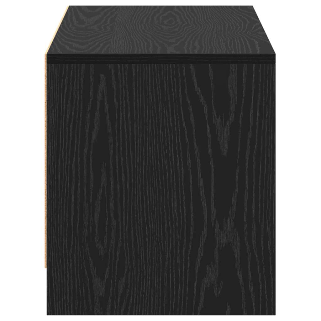 Supporto TV Rovere nero 90 x 35 x 40 cm Legno multistrato