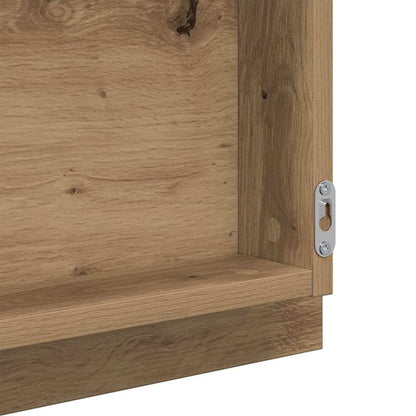 Specchio da bagno LED Rovere artigianale 40 x 37 x 8.5 cm | homemem39