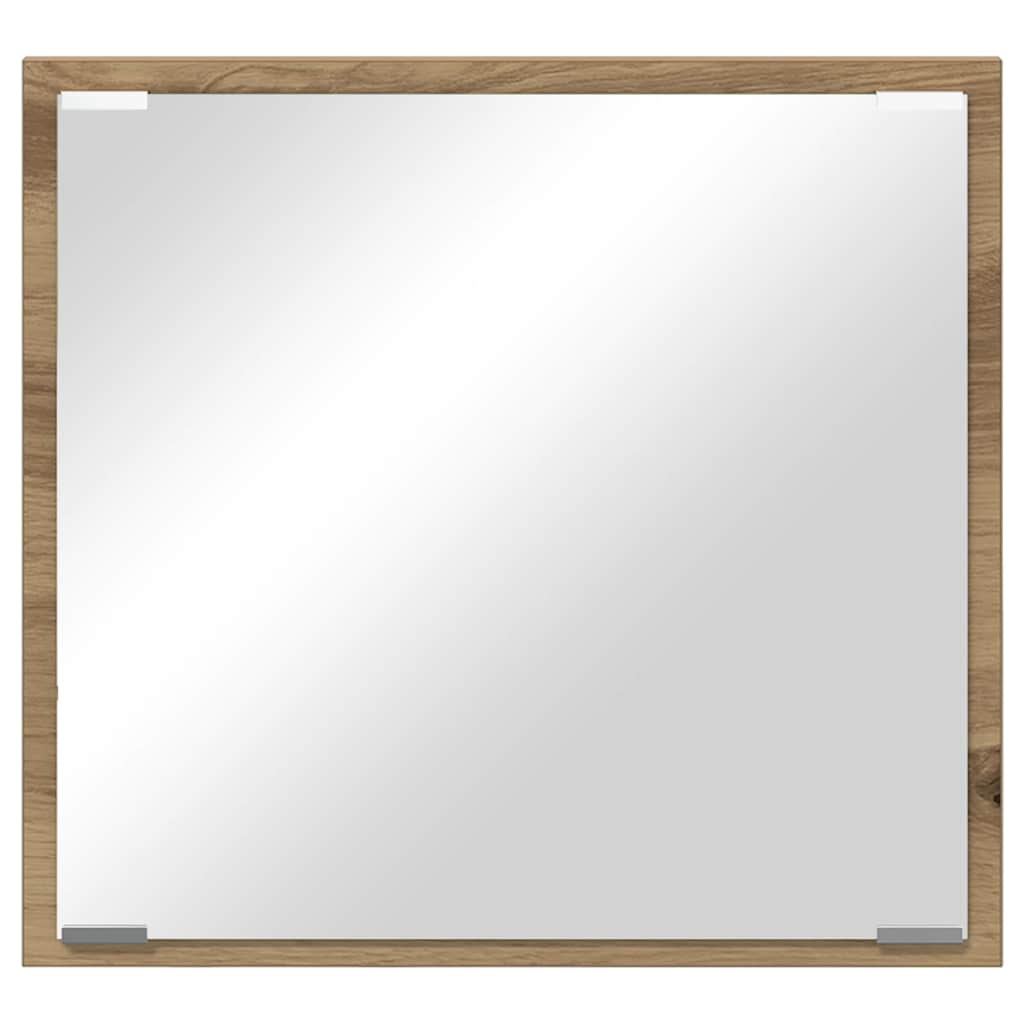 Specchio da bagno LED Rovere artigianale 40 x 37 x 8.5 cm | homemem39