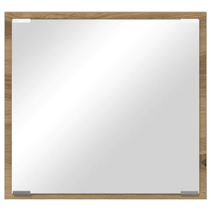 Specchio da bagno LED Rovere artigianale 40 x 37 x 8.5 cm | homemem39