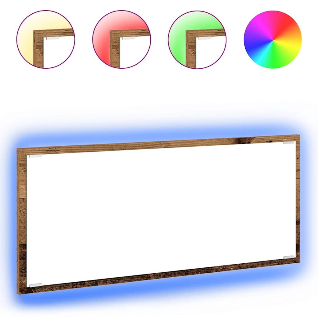 Specchio Legno vecchio 90 x 8,5 x 37 cm Legno ingegnerizzato | homemem39