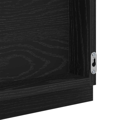 Specchio Rovere Nero 90 x 8,5 x 37 cm Legno ingegnerizzato | homemem39