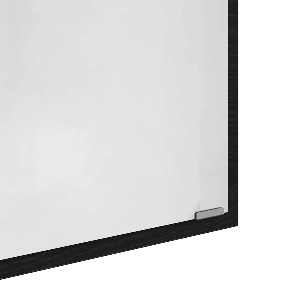 Specchio Rovere Nero 90 x 8,5 x 37 cm Legno ingegnerizzato | homemem39