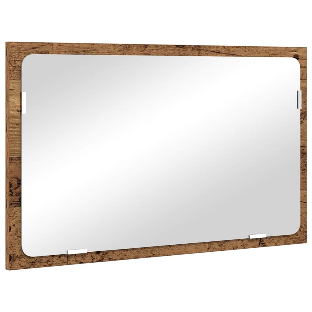 Set di mobili per il bagno con cassetto 2 pcs Legno vecchio