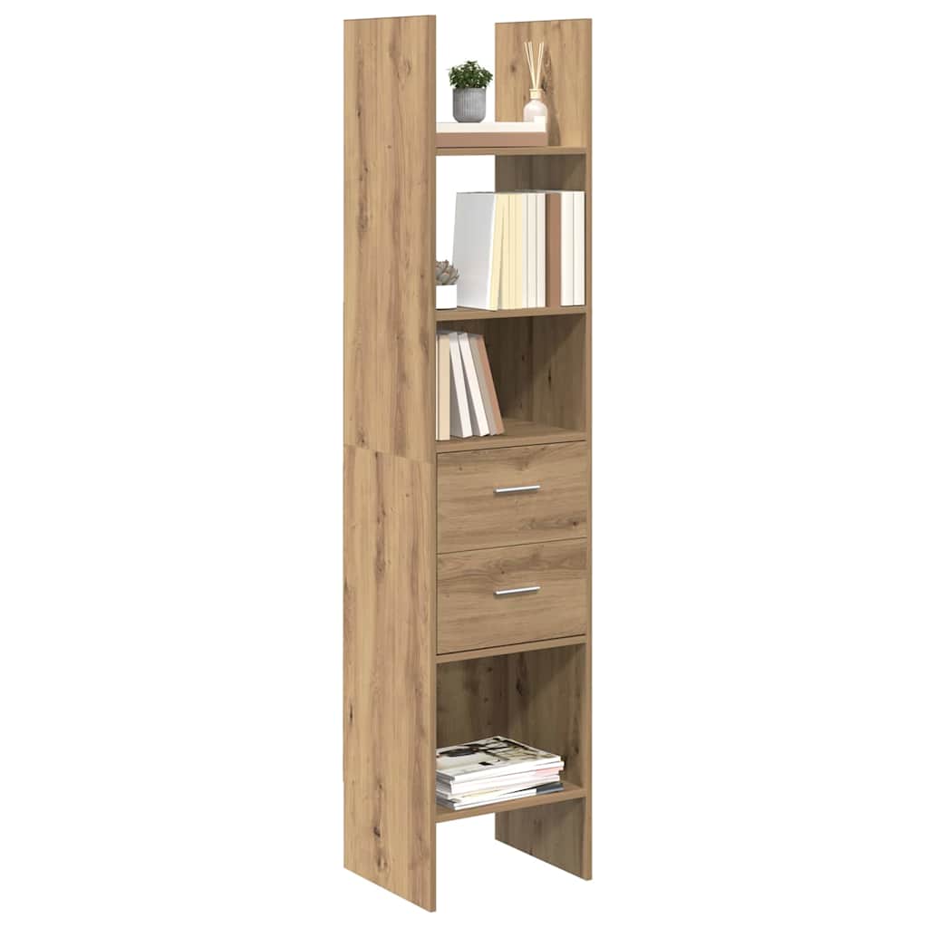 Armadio per Libri rovere artigianale 40 x 35 x 180 cm