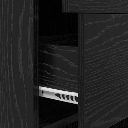 Armadio per Libri Rovere nero 40 x 35 x 180 cm | homemem39