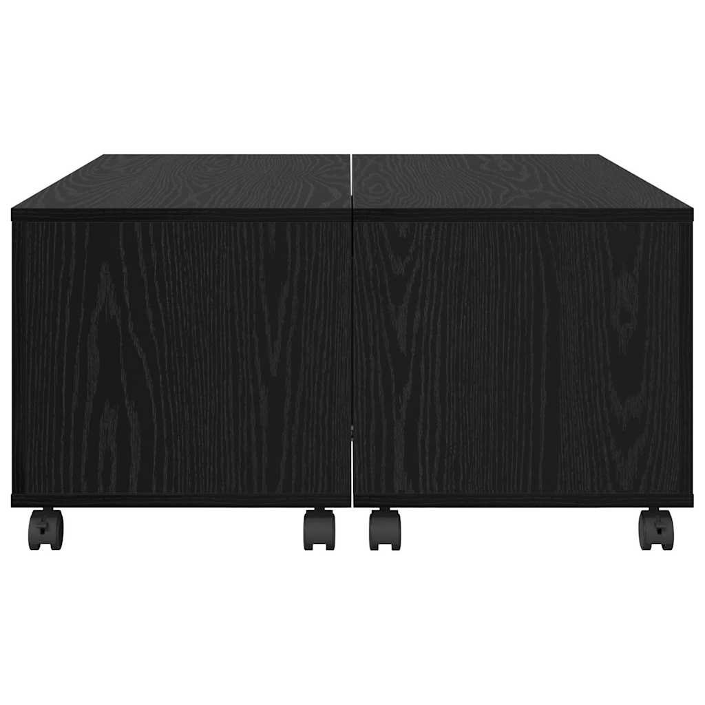 Tavolino da salotto Rovere nero 75 x 75 x 38 cm