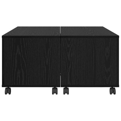 Tavolino da salotto Rovere nero 75 x 75 x 38 cm