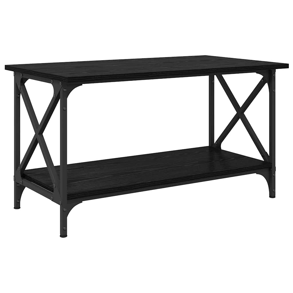 Tavolino da salotto Rovere nero 80 x 45 x 45.5 cm