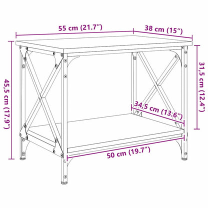 Tavolo laterale Marrone Legno multistrato