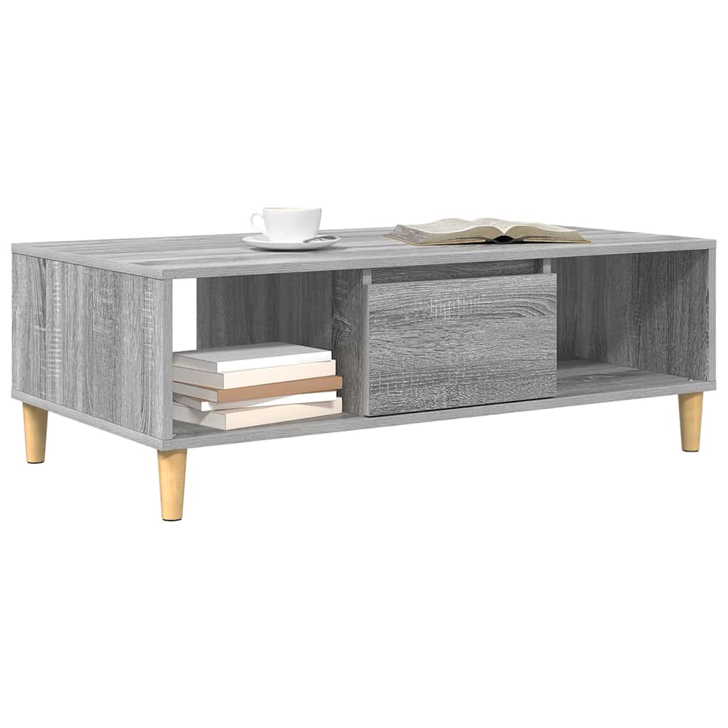 Tavolino da salotto Grigio Sonoma 102 x 55 x 35 cm | homemem39