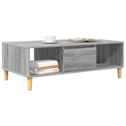 Tavolino da salotto Grigio Sonoma 102 x 55 x 35 cm | homemem39
