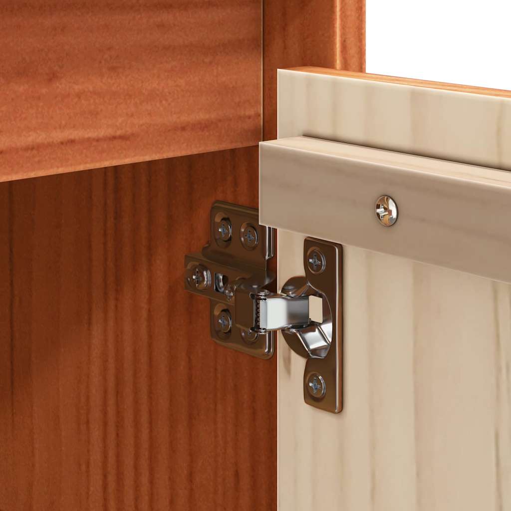 Credenza Cera marrone 70 x 34 x 80 cm Legno di pino massello