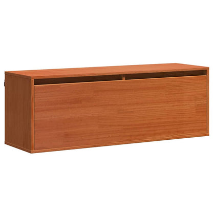 Armadietto a muro Marrone cerato 100 x 30 x 35 cm Pino massello | homemem39