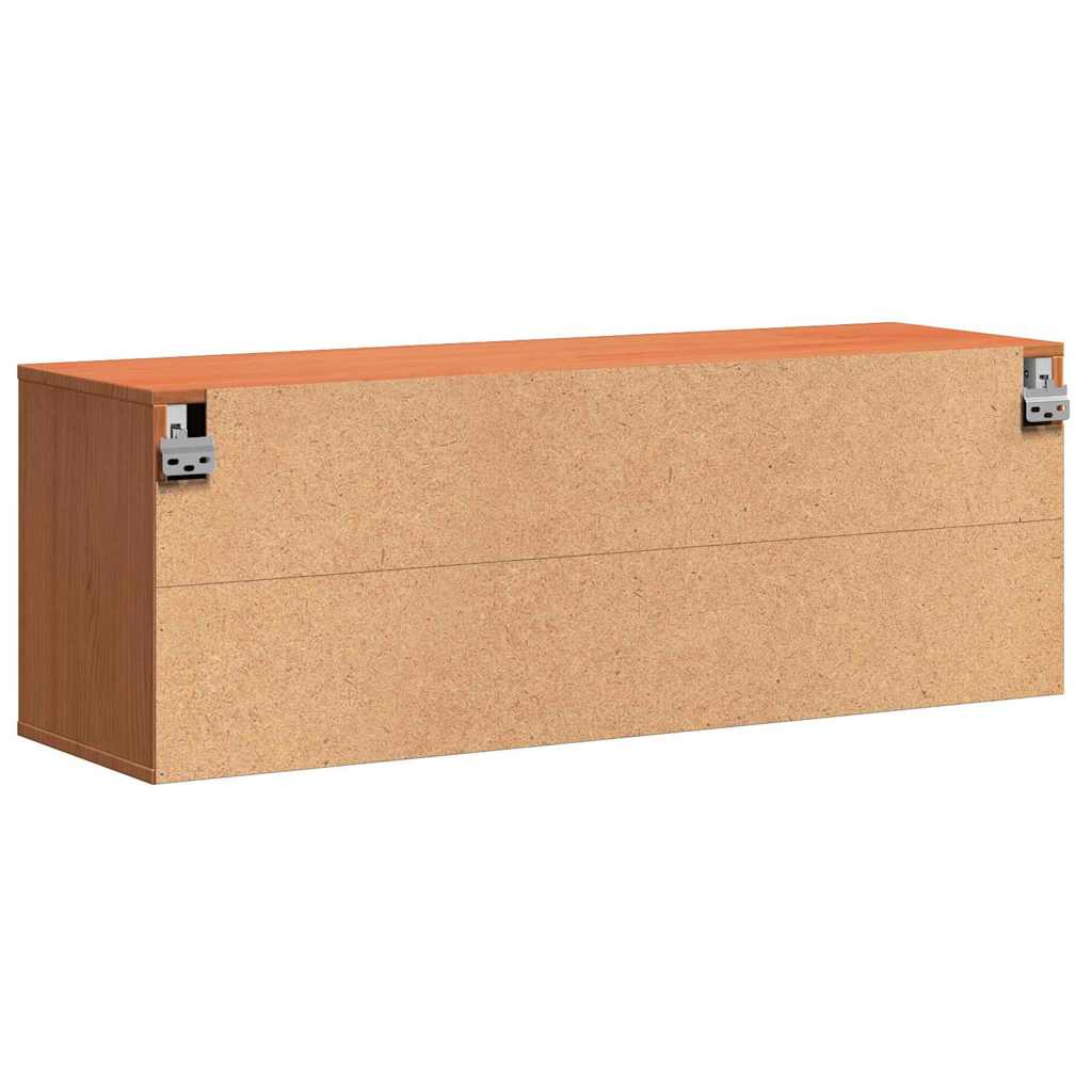 Armadietto a muro Marrone cerato 100 x 30 x 35 cm Pino massello | homemem39