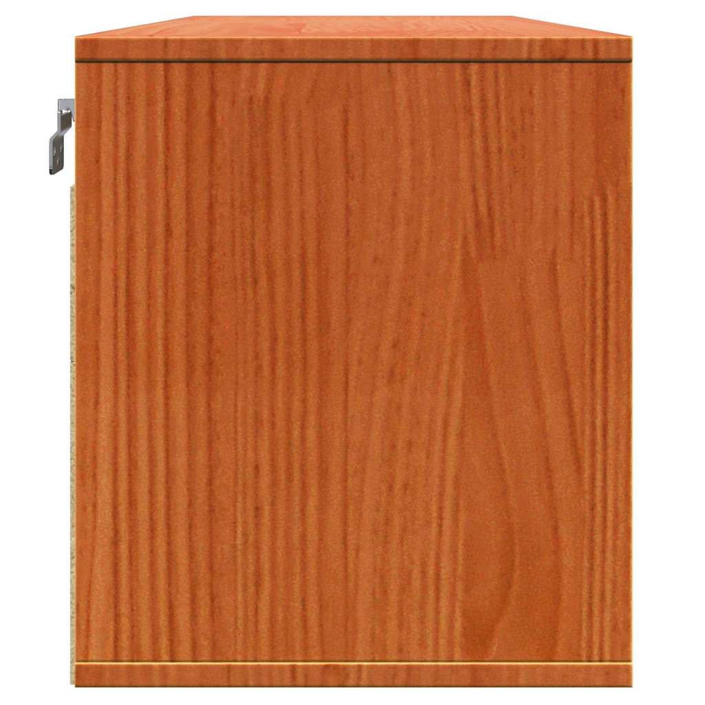 Armadietto a muro Marrone cerato 100 x 30 x 35 cm Pino massello | homemem39