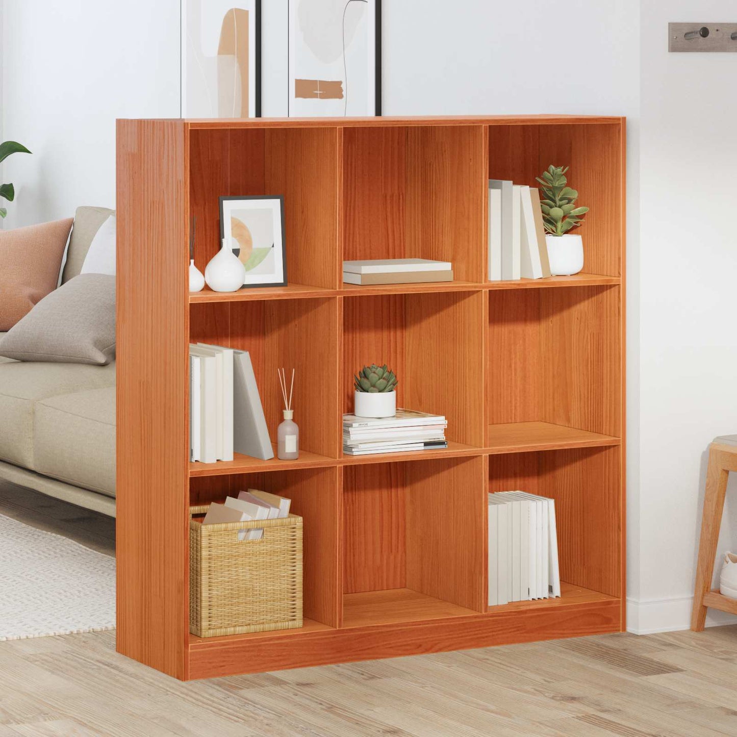Armadio per Libri Marrone cerato 104 x 33 x 110 cm