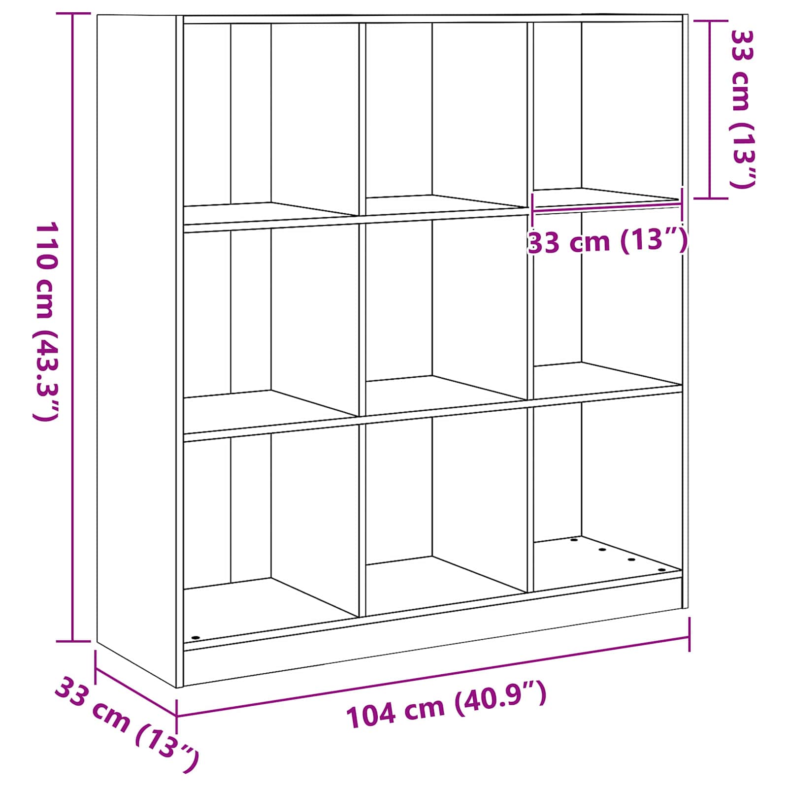 Armadio per Libri Marrone cerato 104 x 33 x 110 cm | homemem39