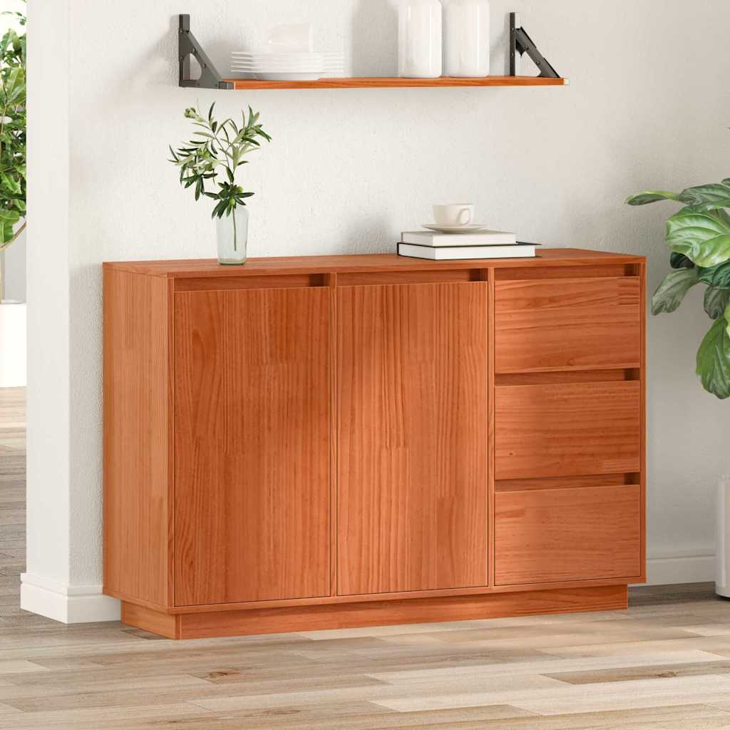 Credenza Marrone 111 x 34 x 75 cm Legno massello di pino
