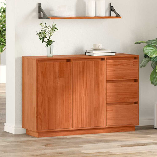 Credenza Marrone 111 x 34 x 75 cm Legno massello di pino