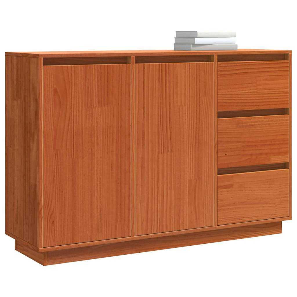 Credenza Marrone 111 x 34 x 75 cm Legno massello di pino