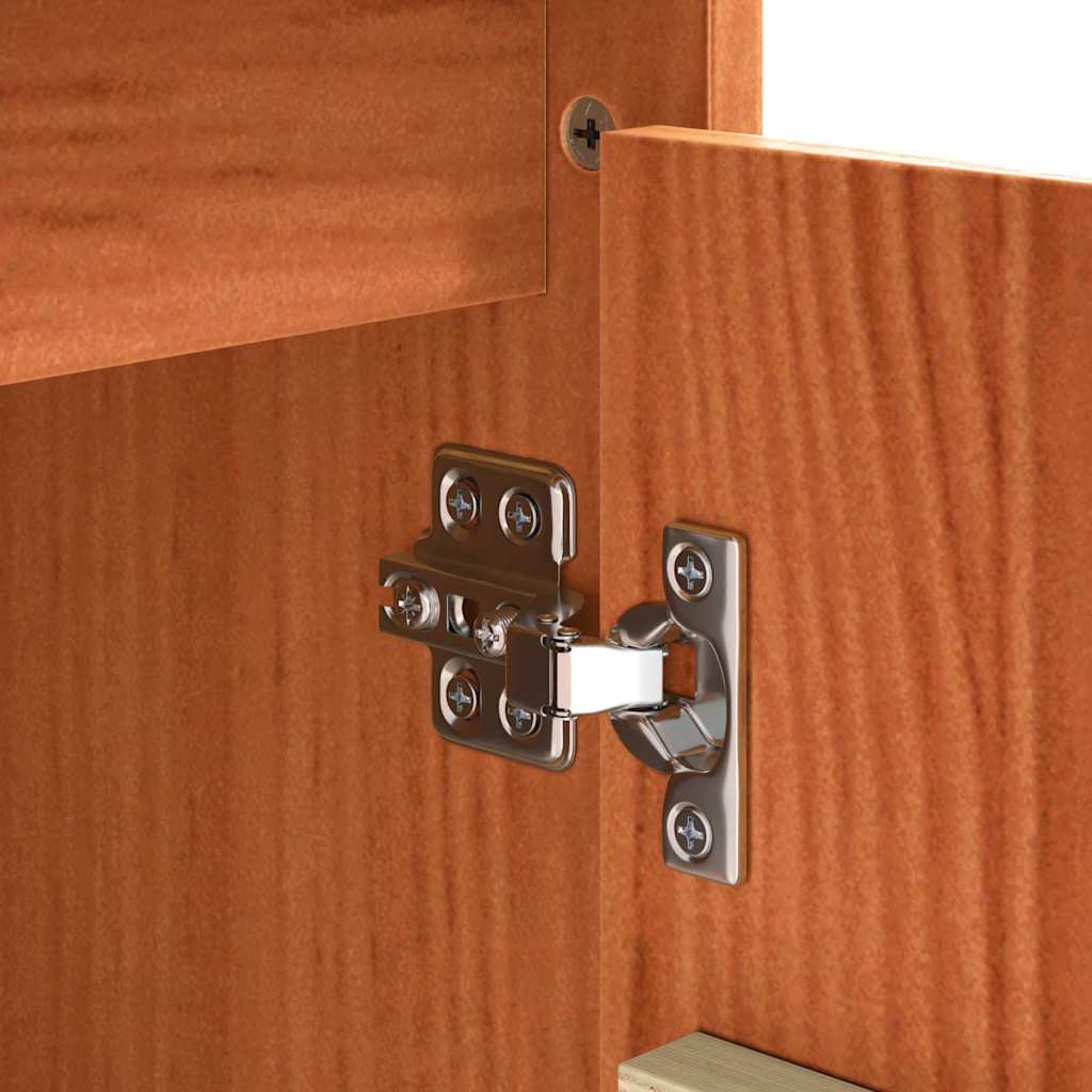 Credenza Marrone 111 x 34 x 60 cm Legno massello di pino