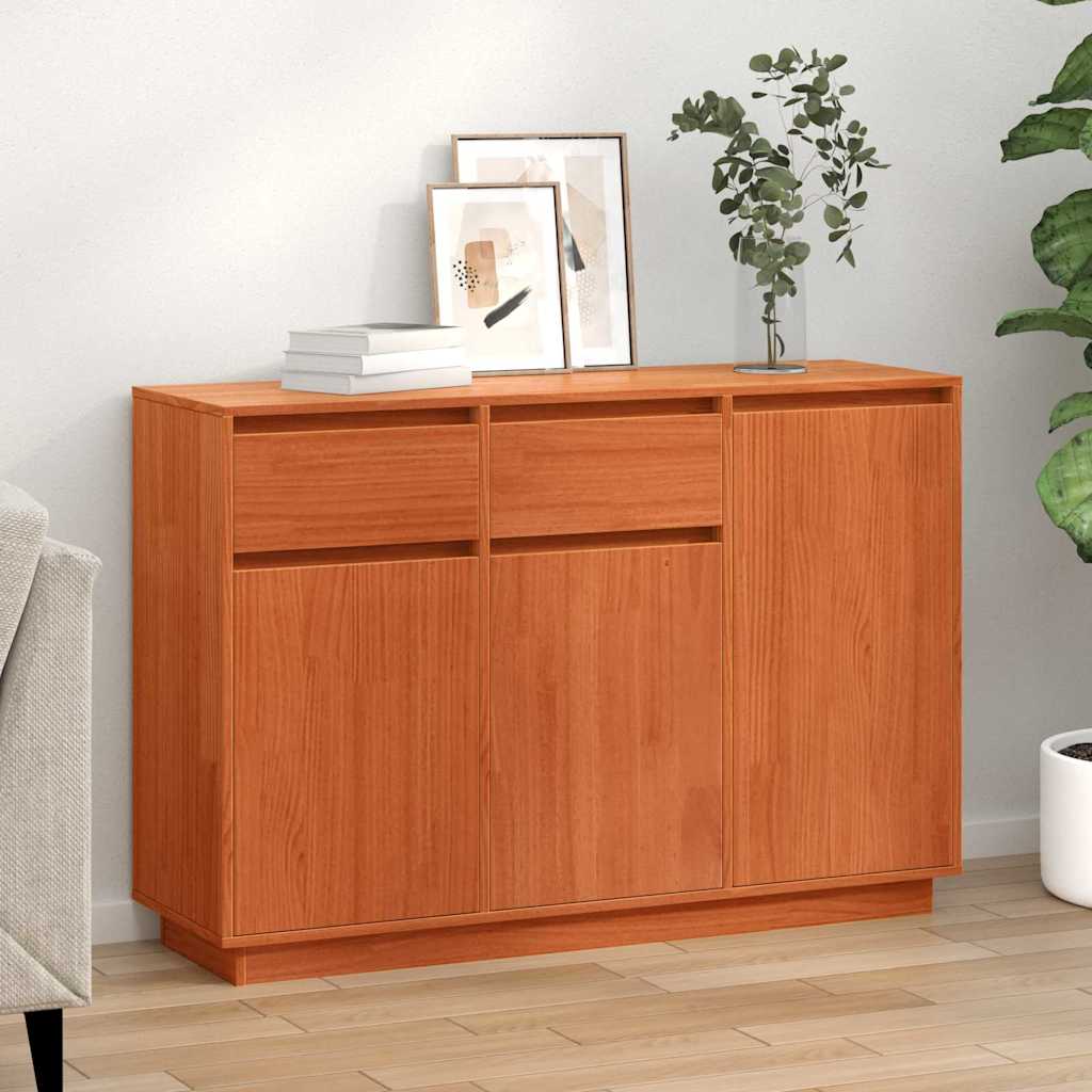 Credenza Cera marrone 110 x 34 x 75 cm Legno di pino massello