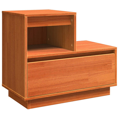 Armadio da Notte con cassetto Marrone cerato 60 x 34 x 51 cm
