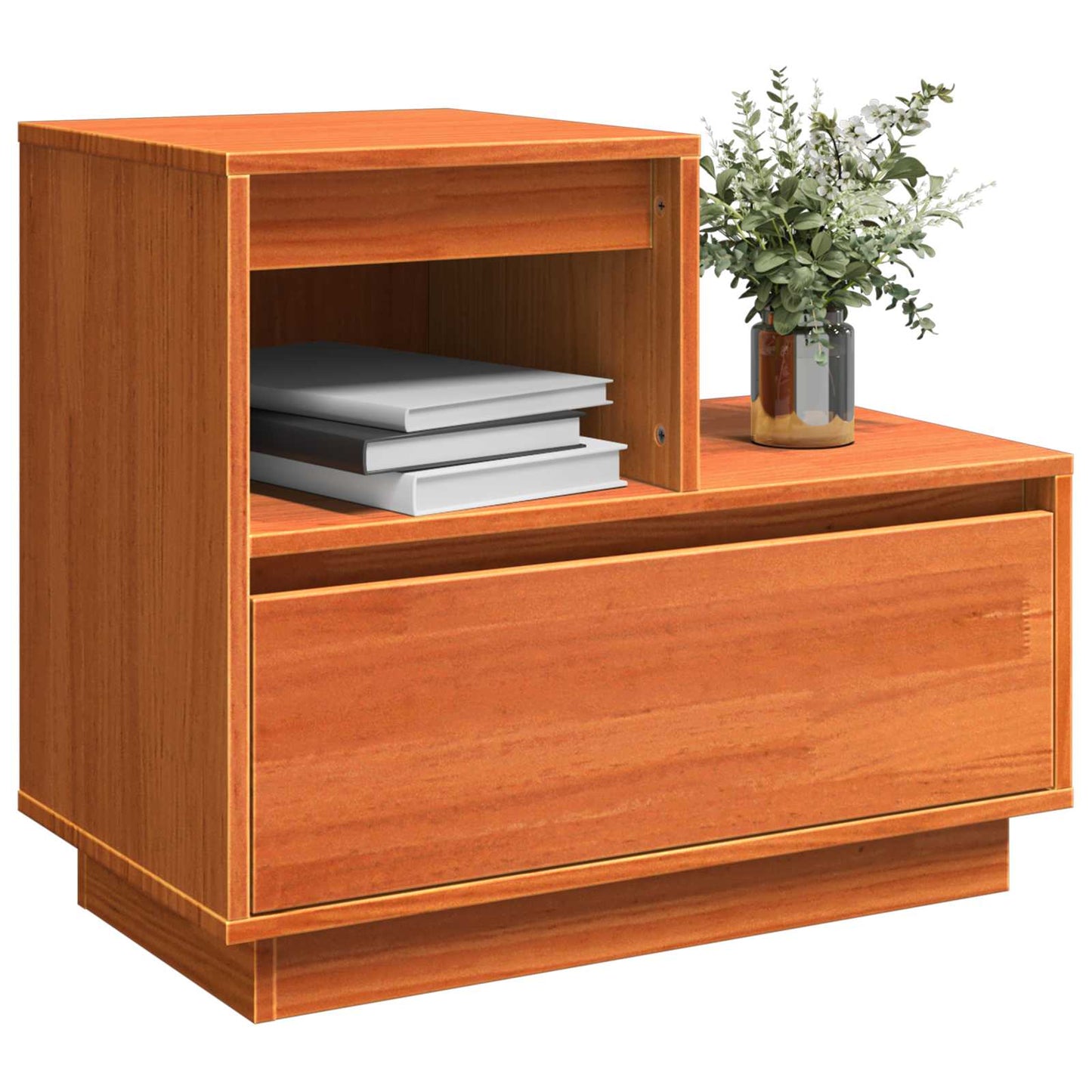 Armadio da Notte 2 pcs Marrone cerato 60 x 34 x 51 cm