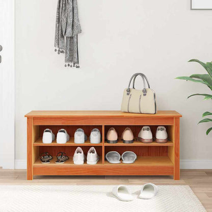 Panca per scarpe Cera marrone 110 x 38 x 45.5 cm