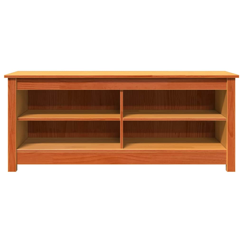 Panca per scarpe Cera marrone 110 x 38 x 45.5 cm