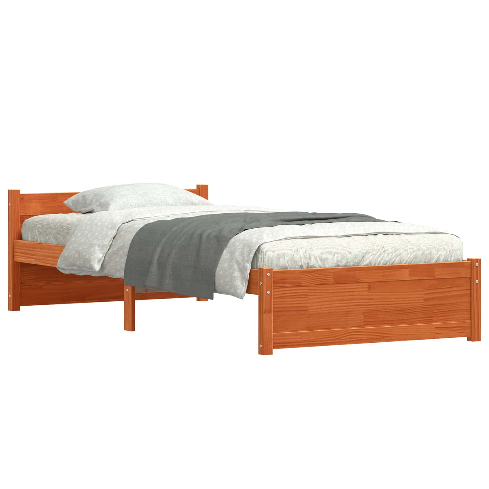 Struttura del letto Marrone cerato 195,5 x 95,5 x 51 cm | homemem39