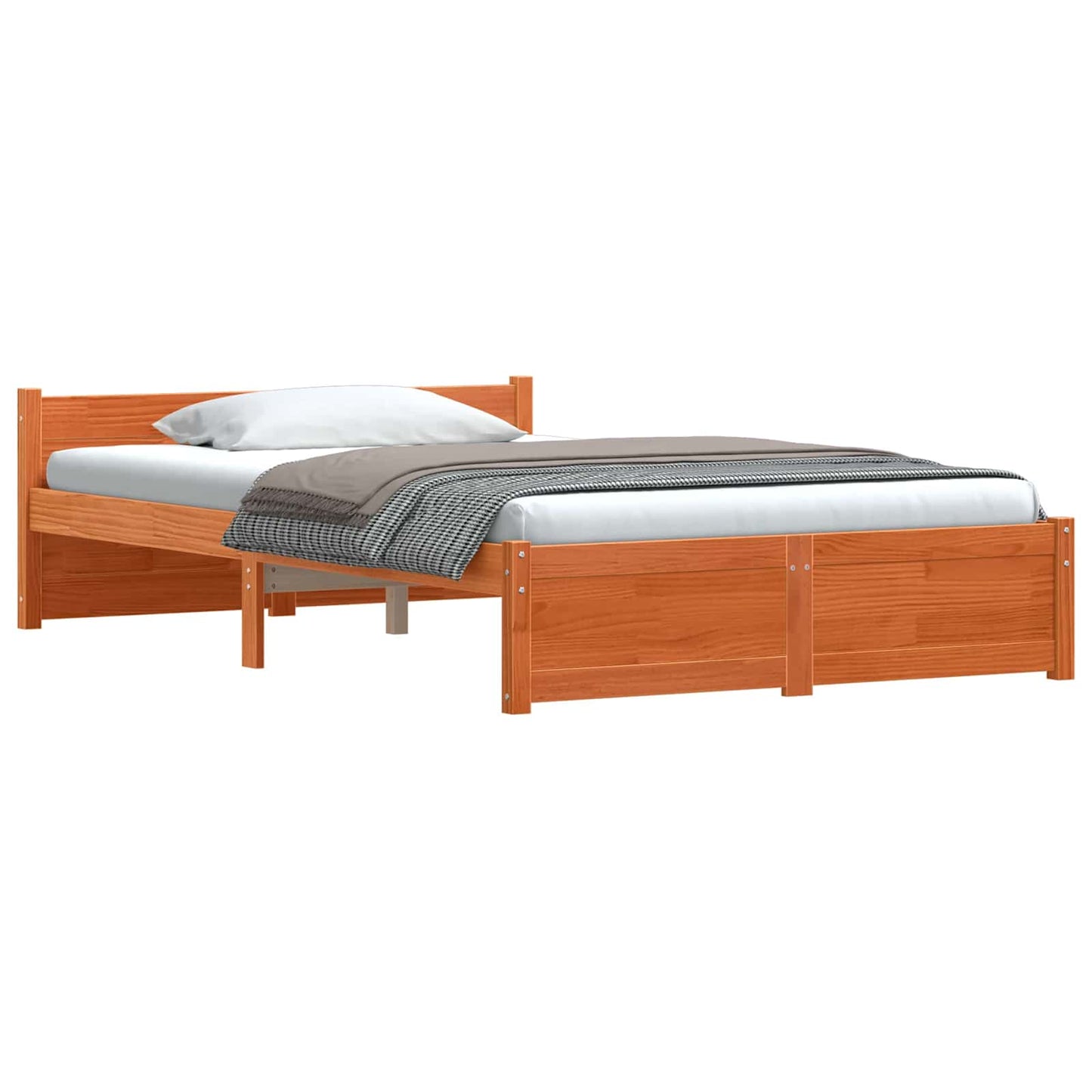 Struttura del letto Marrone cerato 195,5 x 125,5 x 51 cm | homemem39